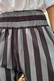 Bloc Stripe Wide Leg Pant Black & Storm